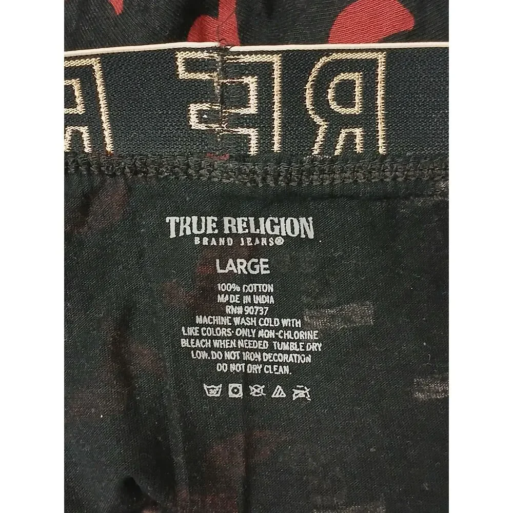 Ture Religion (Large) Black Cotton Relaxed Boxer Briefs